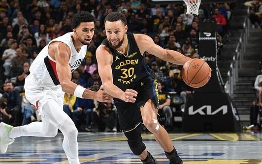 杨瀚森未登场库里38分开拓者胜勇士