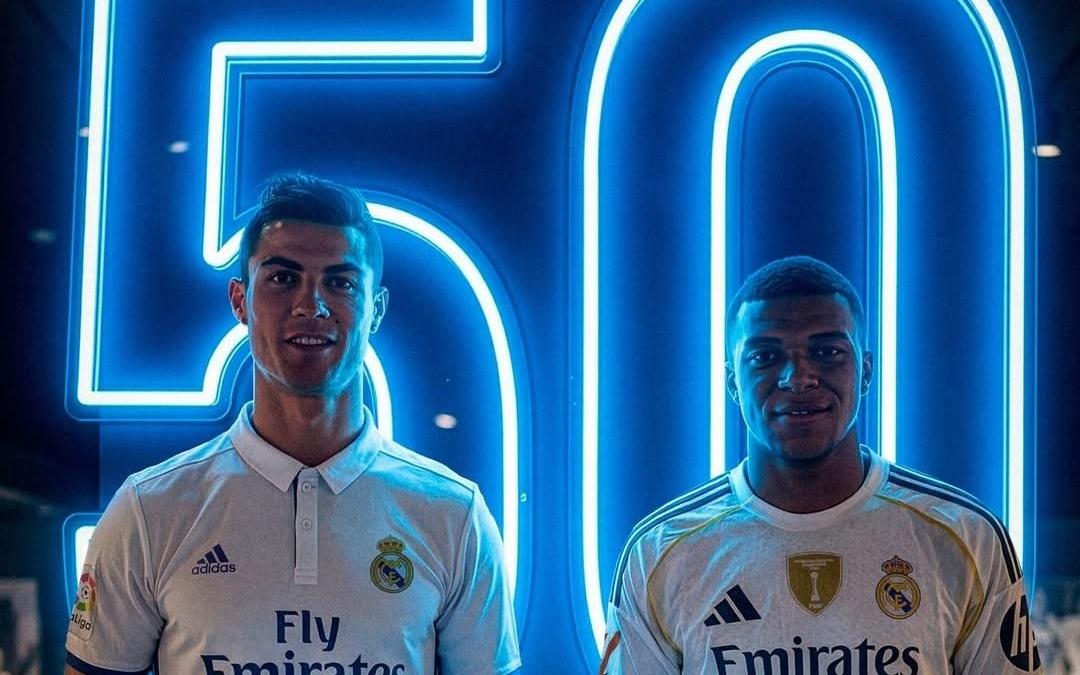 姆巴佩西甲生涯前50场47球，仅次于C罗