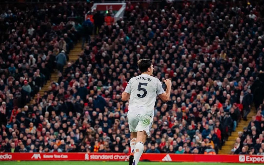 马奎尔的进球是曼联在安菲尔德的第二晚制胜球,仅次于奥谢