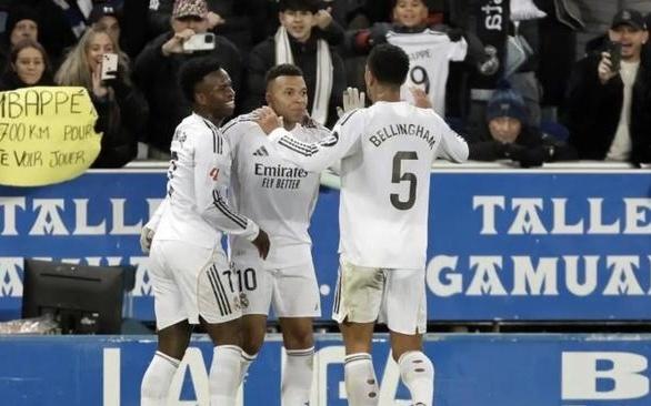 皇马2025射手榜：姆巴佩59球断层领先，领先队内第二名46球