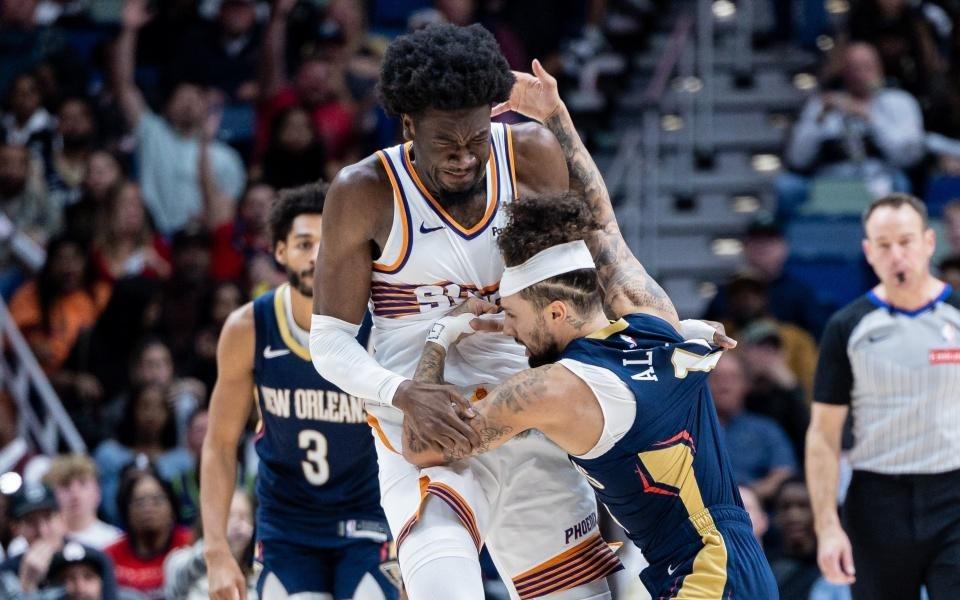 NBA官宣太阳鹈鹕冲突罚单：阿尔瓦拉多禁赛2场马威禁赛1场