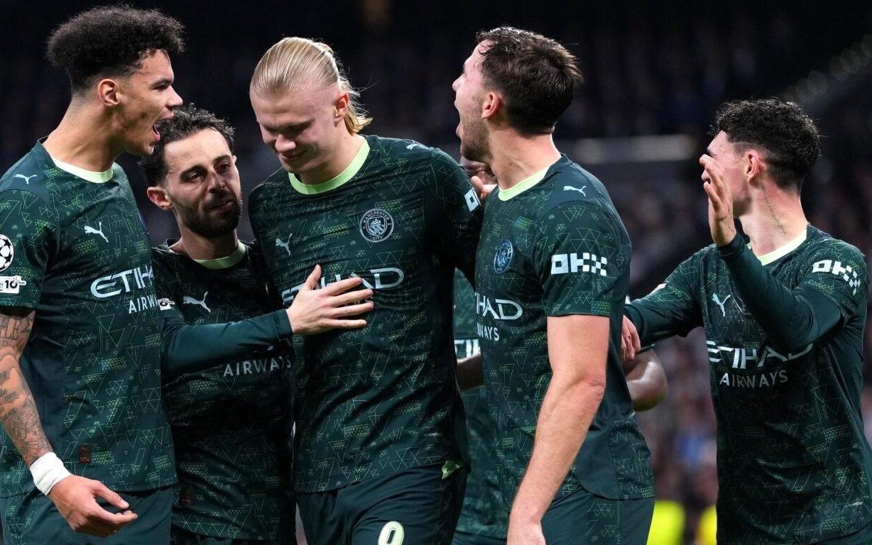 自2021年逆转巴黎以来，曼城首次在欧