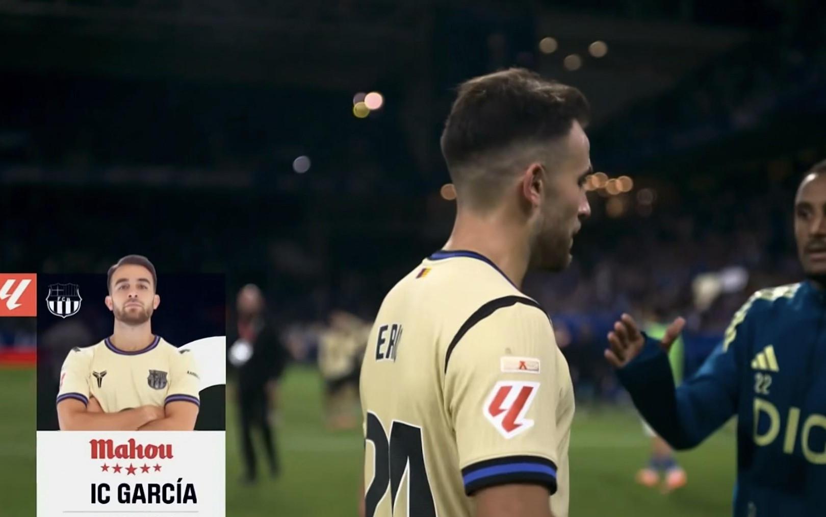 得分后卫，埃里克加西亚当选奥维耶多vs巴萨全场最佳球员