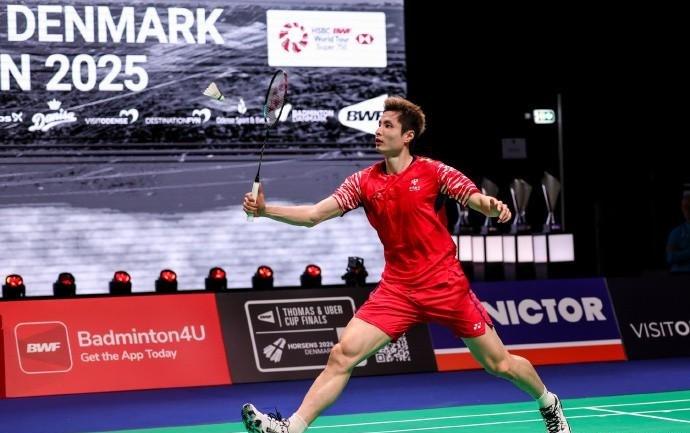 石宇奇21力克安赛龙，晋级丹麦赛男单决赛
