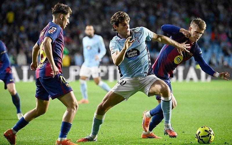 巴塞罗那42塞尔塔莱万上演帽子戏法