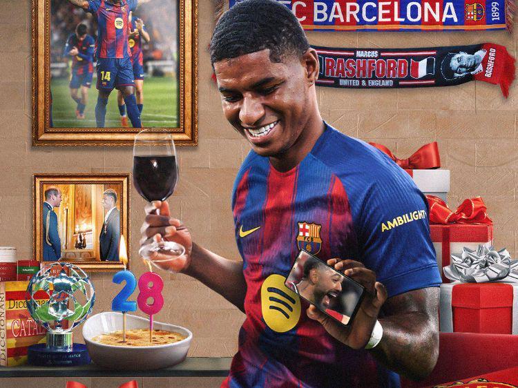 巴萨欲买断拉什福德后高价转卖！约曼