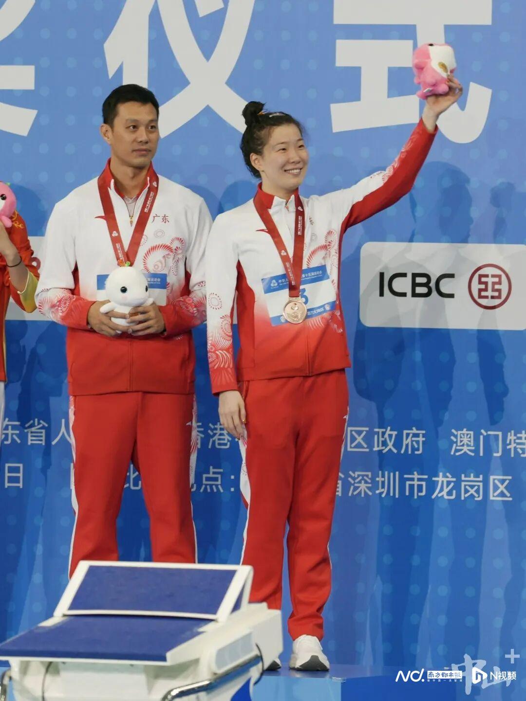 中山籍运动员汪雪儿女子100米仰泳摘铜