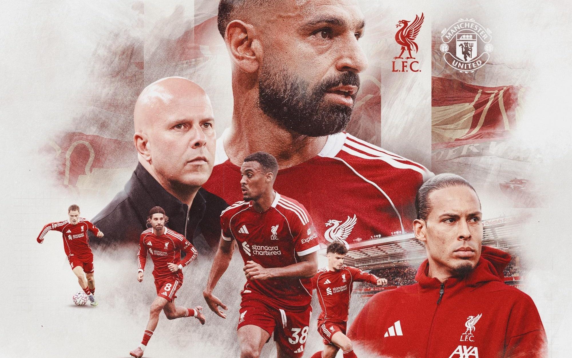 双红会一触即发！利物浦晒对阵曼联海报，维尔茨等多人出镜