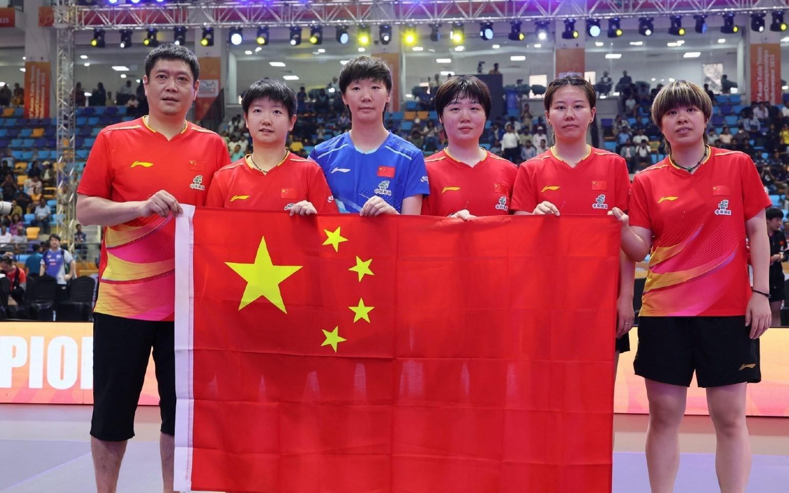 孙颖莎总结2025印度亚锦赛：大家齐心