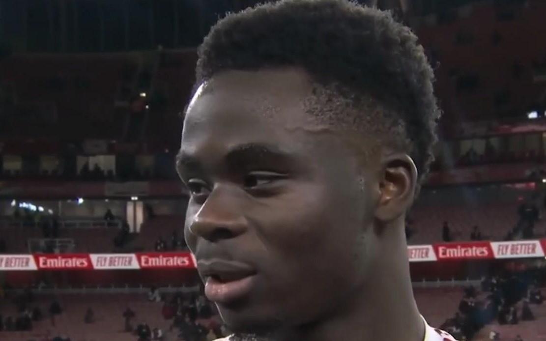 萨卡：我们知道今天只需要完成任务，很高兴我们做到了