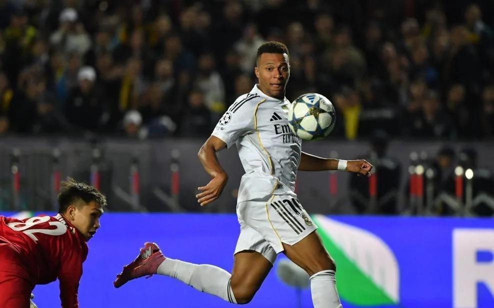 帽子戏法，姆巴佩当选阿拉木图凯拉特vs皇马全场最佳