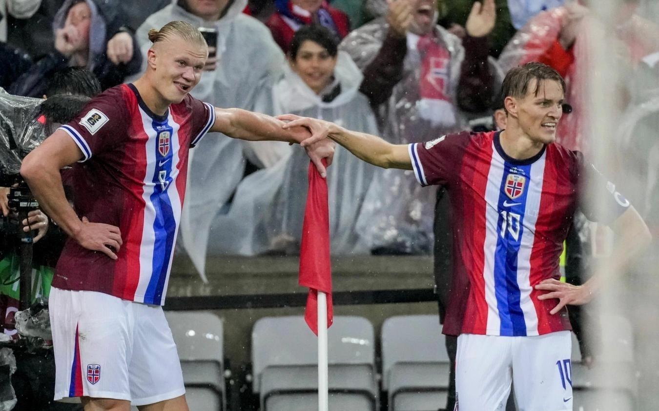 挪威双子星！哈兰德欧预赛进球最多，厄