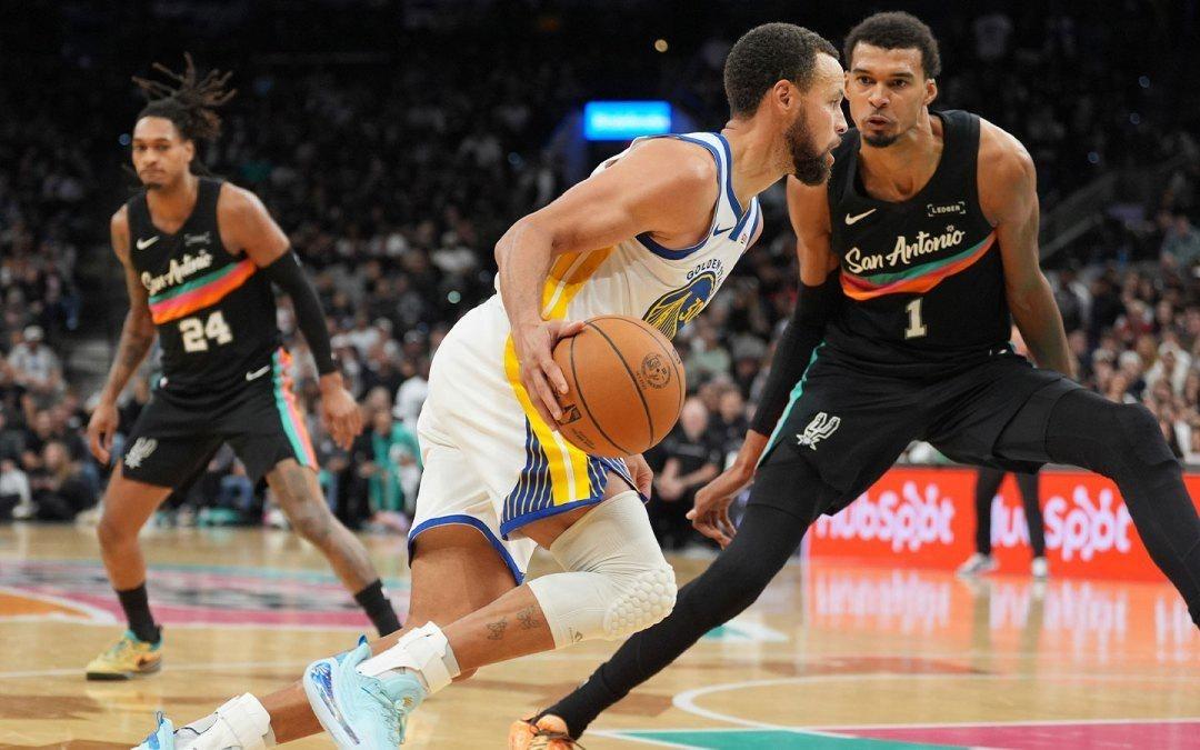 库里谈文班亚马：我试着在他头上投几个高难度球，结果一个都没进