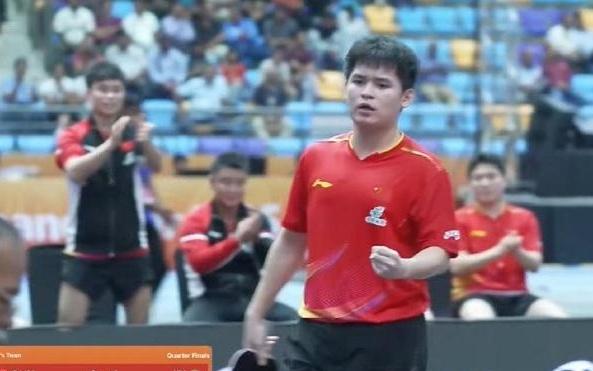 乒乓球亚锦赛男团：中国队31战胜伊朗队，晋级四强