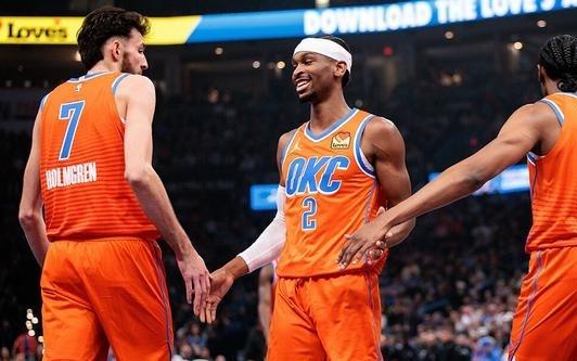 球队实力榜：雷霆持续领跑湖人升至第四