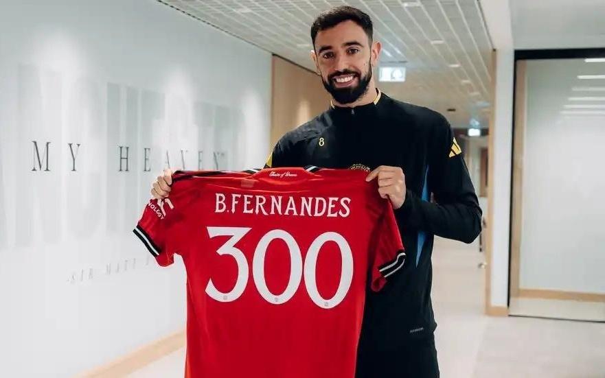 里程碑之战，B费迎来曼联生涯第300次出场