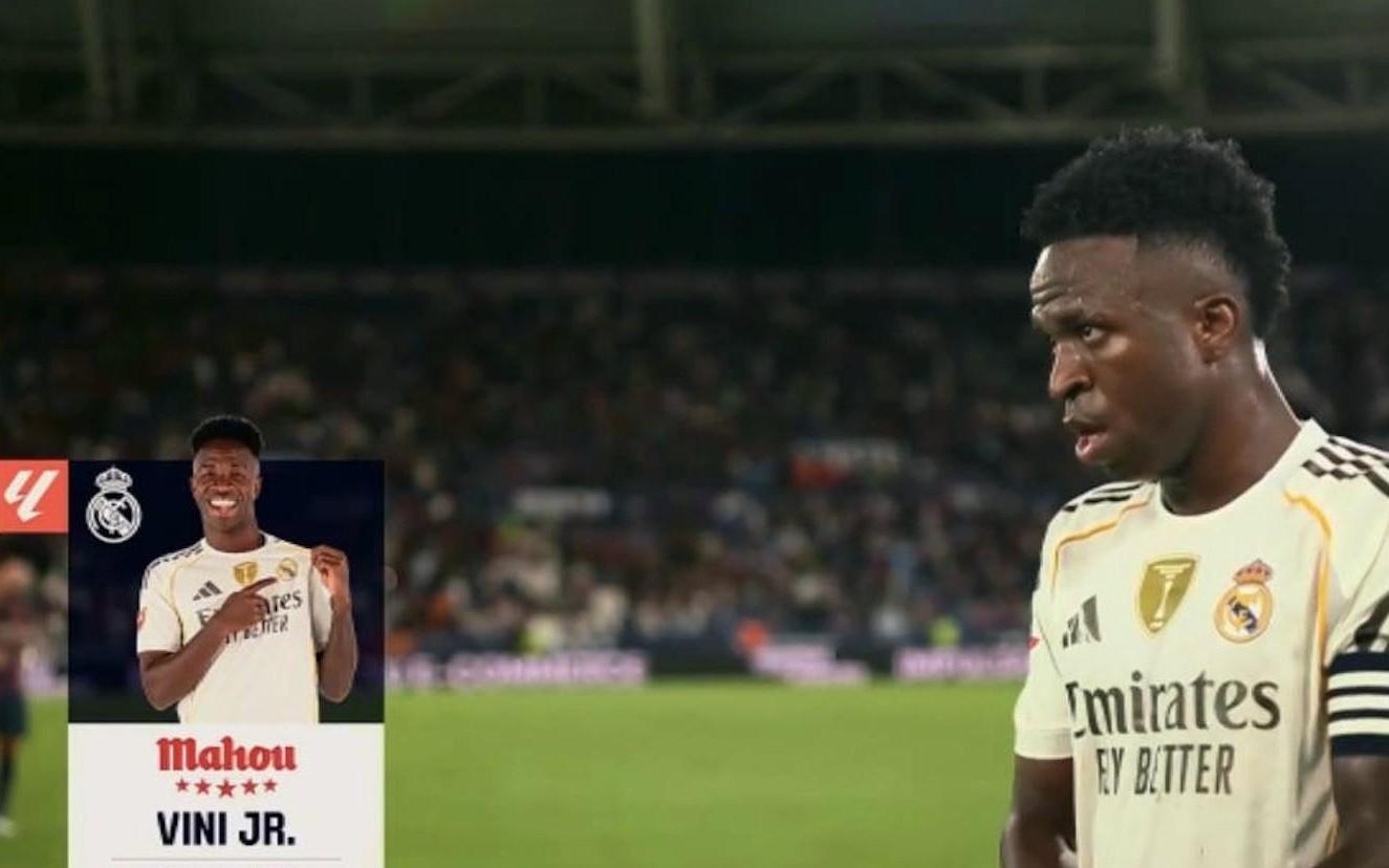 传射建功，维尼修斯当选莱万特vs皇马全场最佳球员