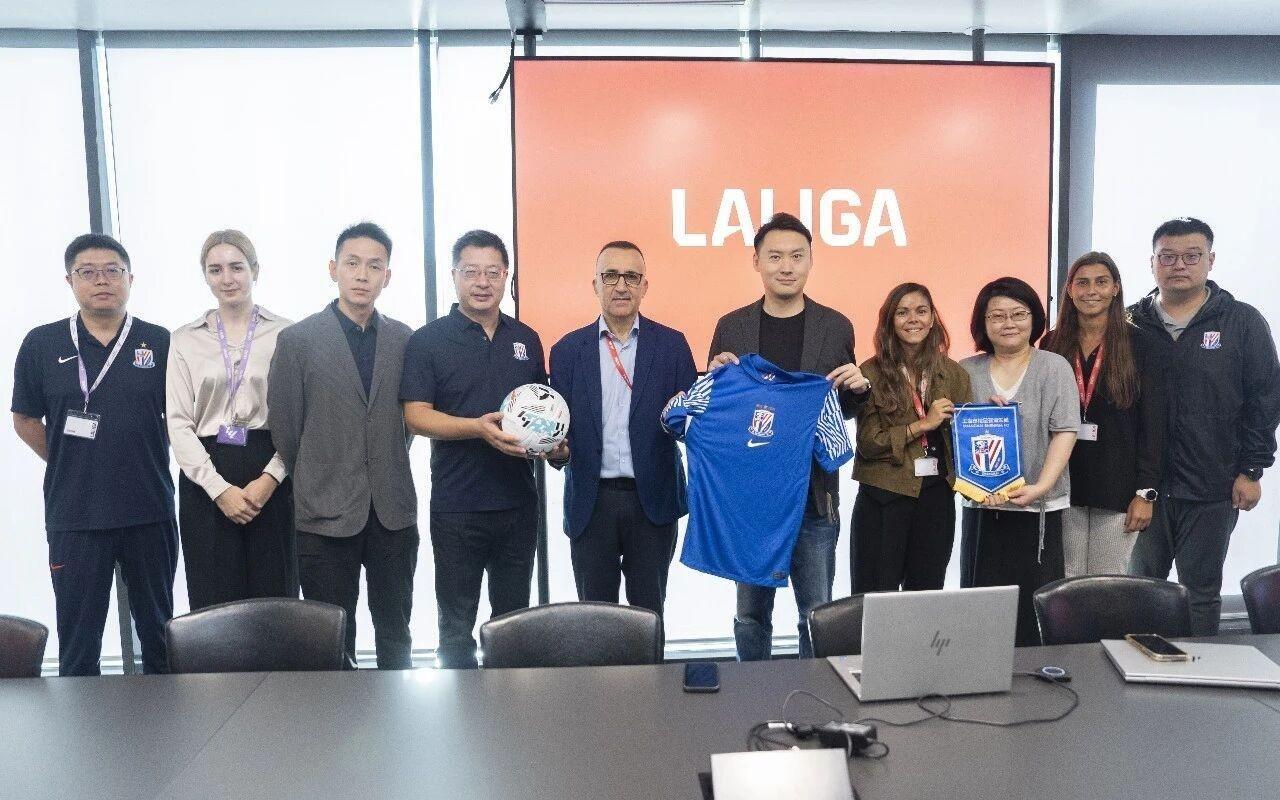 上海申花访问马德里，与西甲联盟和马竞、赫塔费交流