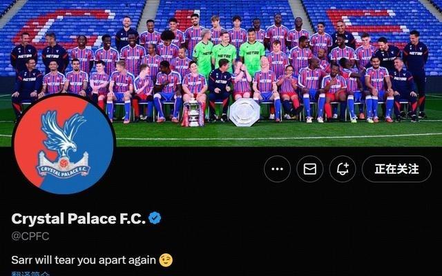 杀人诛心水晶宫官媒更改简介：萨尔会再次将你们撕成碎片！