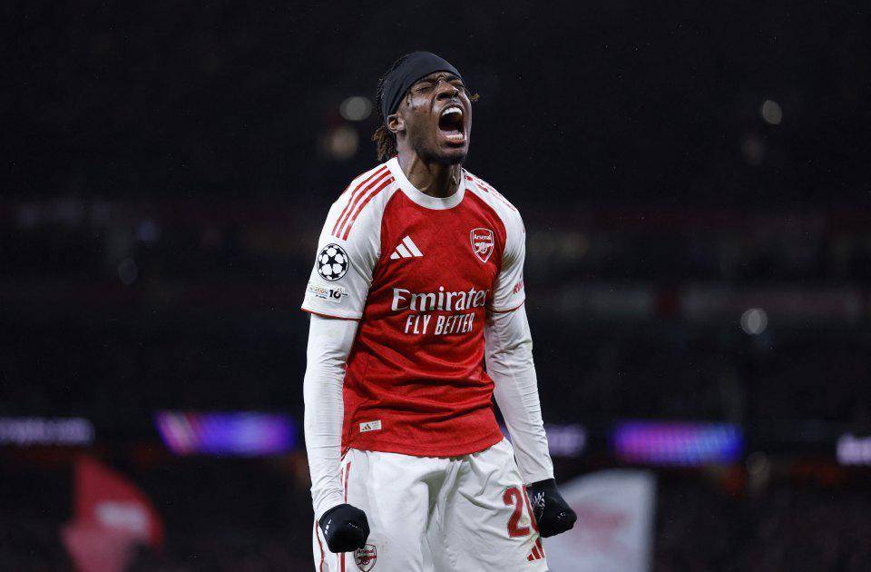 欧冠：阿森纳30！6战全胜居首，马杜埃凯