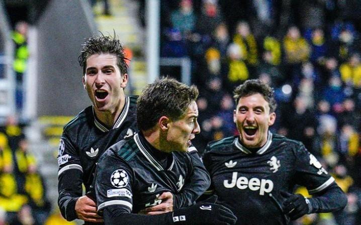 取得赛季欧冠首胜，尤文时隔419天再次在欧冠客场赢球